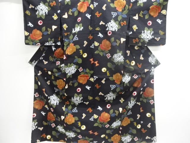 JAPANESE KIMONO / YUKATA / ALPHABET & ROSE 